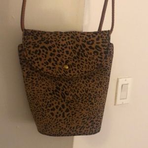 Madewell faux pony hair bag